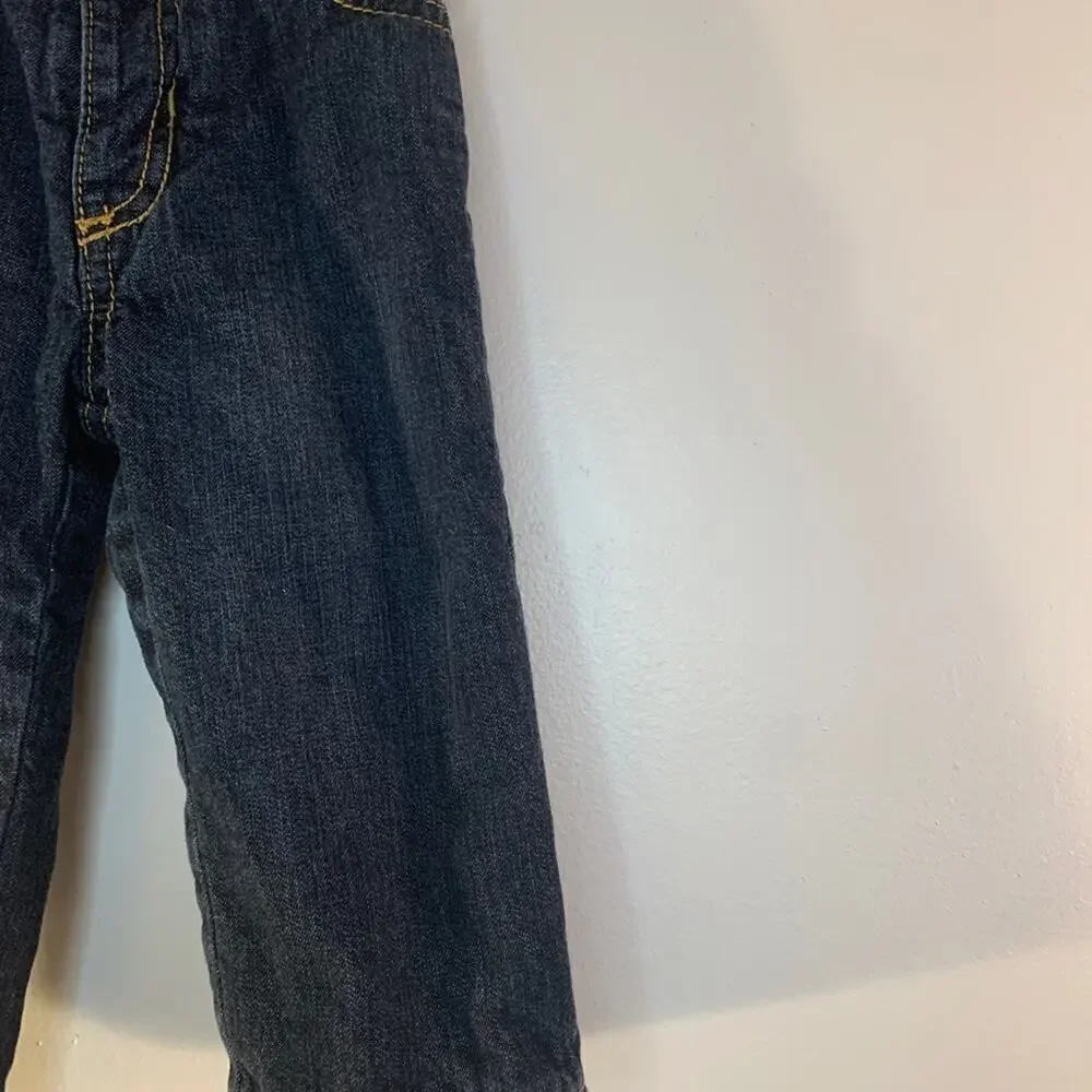 OLD NAVY Boy’s Fleece Lined Dark Wash Jeans / Size: 6-12 Months